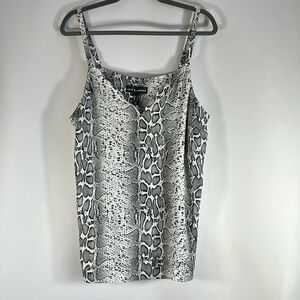 Love & Legend Snakeskin Print Chiffon Cami Tank Top NWT